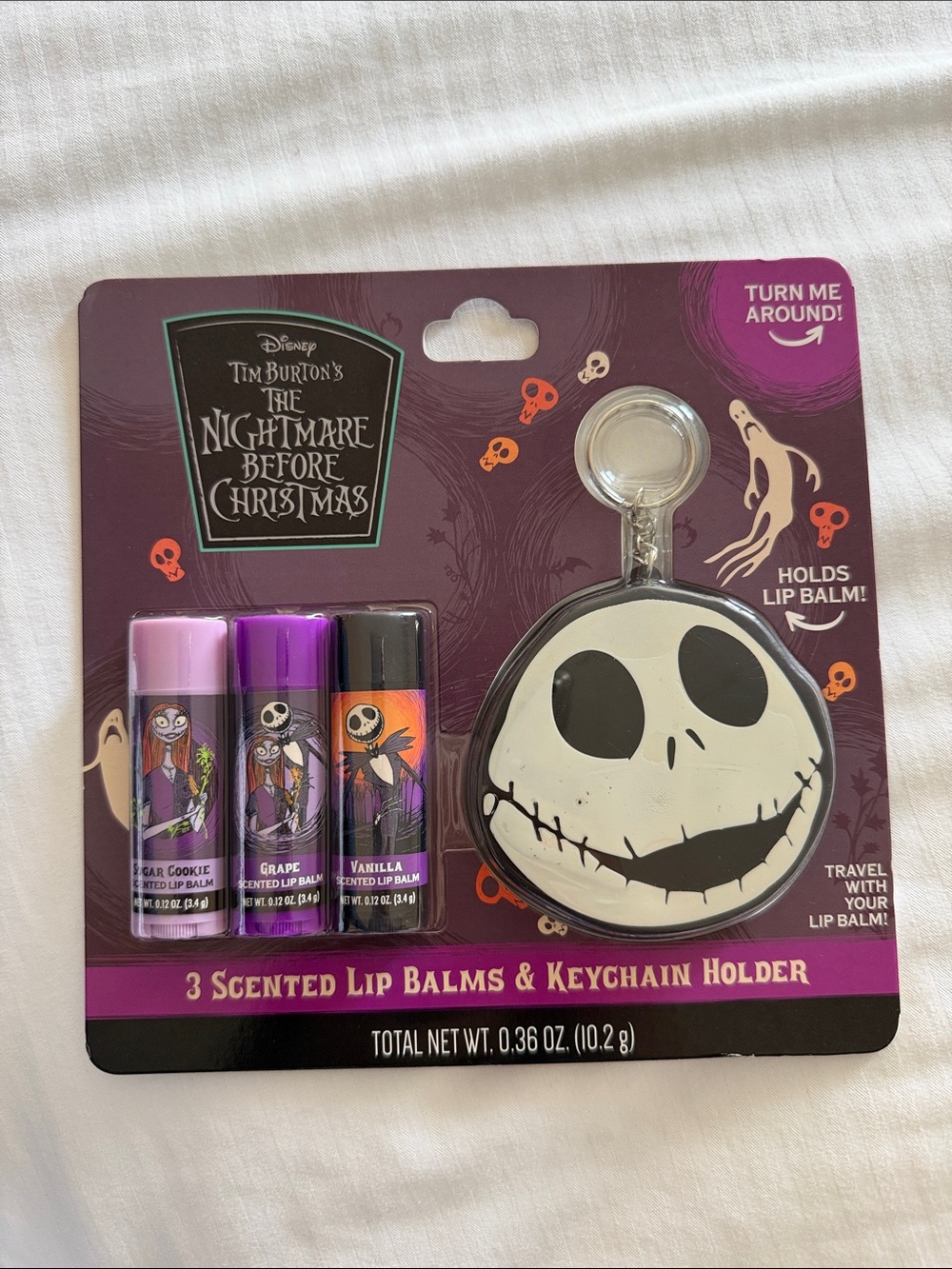 Disney The Nightmare Before Christmas Black Keychain lipstick holder
